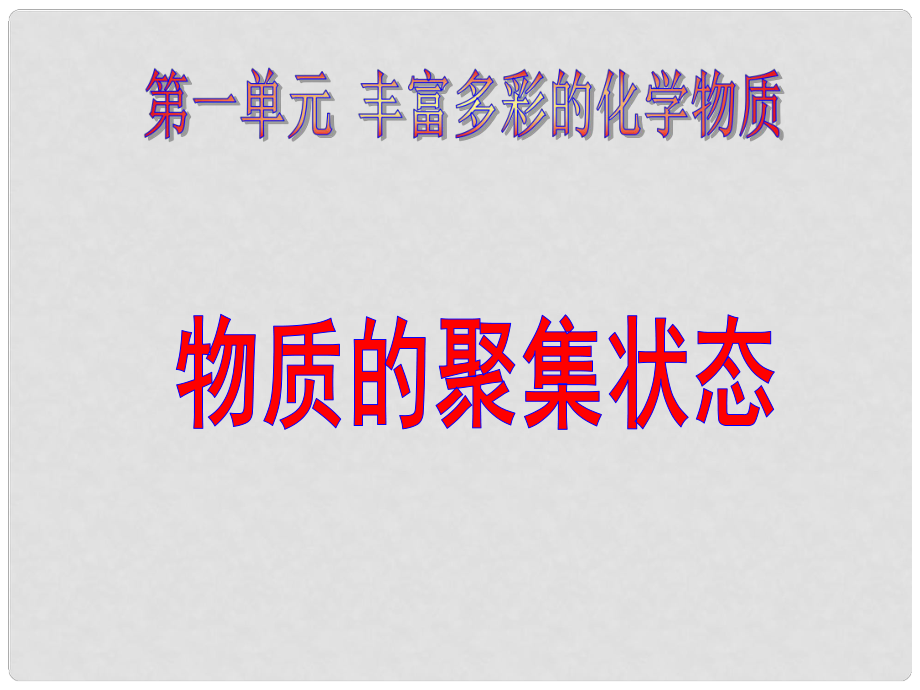 浙江临海杜桥中学高中化学 物质的聚集状态课件 新人教版必修1_第1页