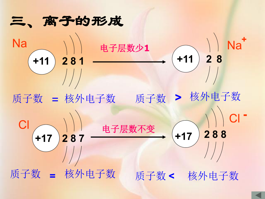 江苏省宜兴市培源中学九年级化学上册 离子的形成课件 新人教版_第1页