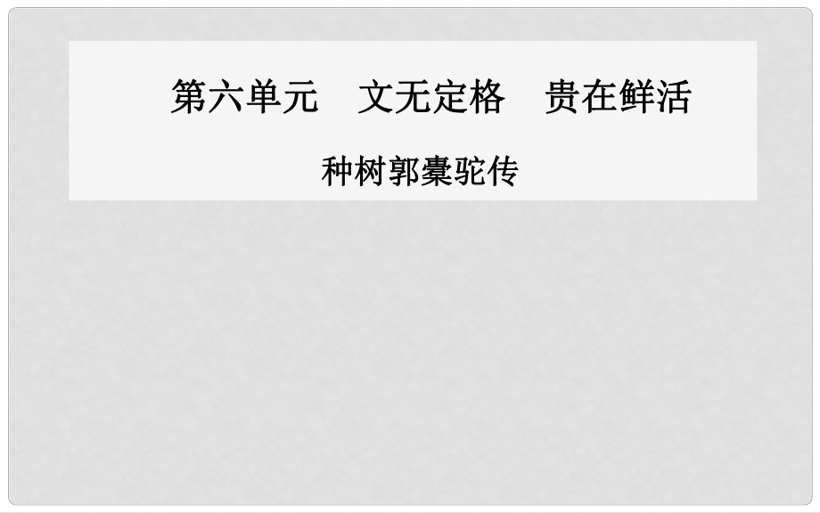 高中語文 種樹郭橐駝傳課件 新人教版選修《中國古代詩歌散文》_第1頁