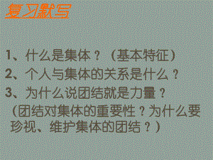 山東省濱州市鄒平實驗中學(xué)八年級政治下冊 10.2 為了集體的發(fā)展課件 魯教版