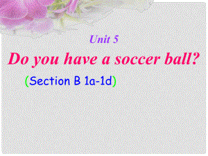 陜西省漢中市佛坪縣初級(jí)中學(xué)七年級(jí)英語(yǔ)上冊(cè) Unit 5 Do you have a soccer ball課件 （新版）人教新目標(biāo)版