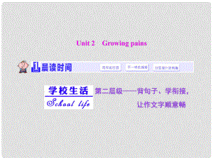 高考英語(yǔ)大一輪復(fù)習(xí)精講 Unit 2 Growing pains課件 牛津譯林版必修1