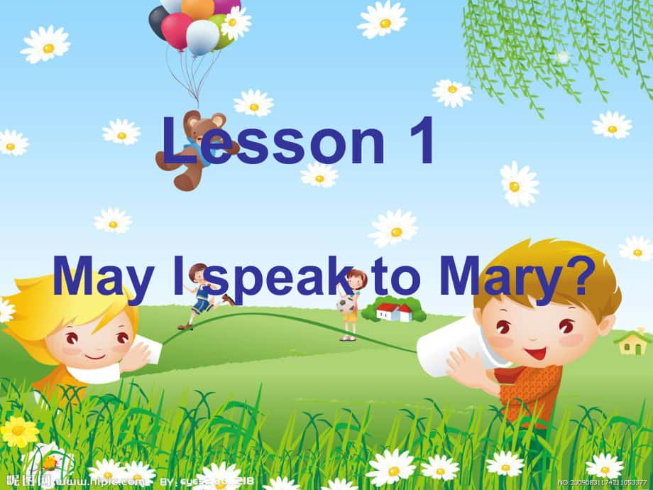 科普版英語五下Lesson 1May I speak to Mary課件3_第1頁