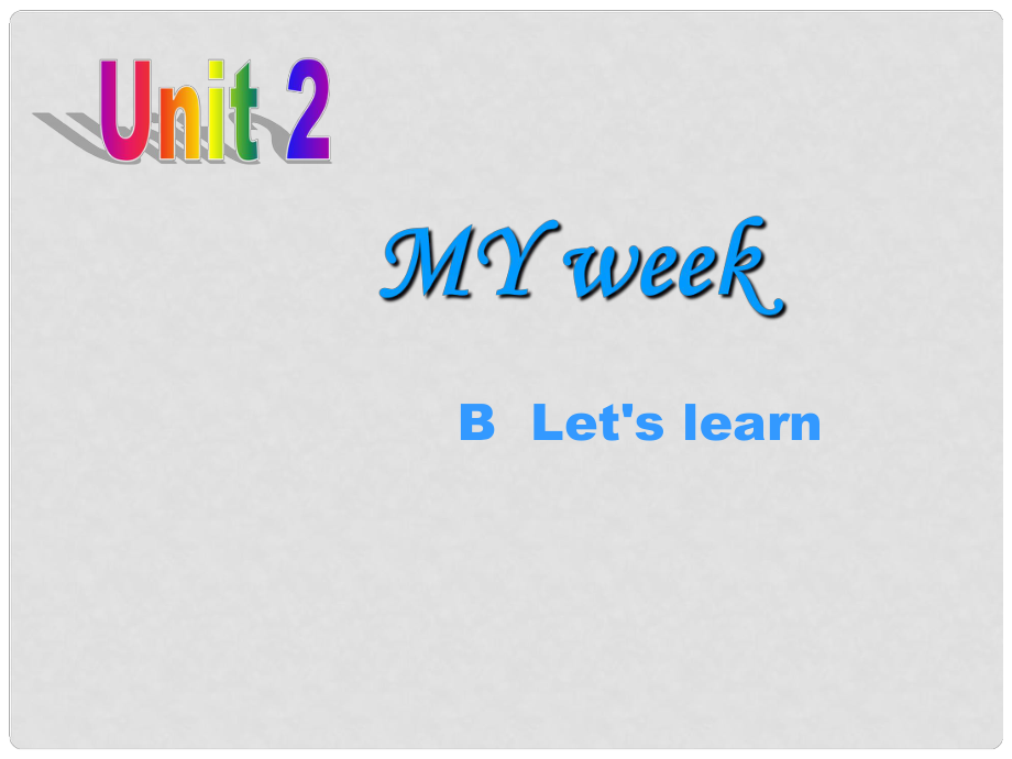 五年級(jí)英語上冊 Unit2 My week課件4 人教PEP_第1頁