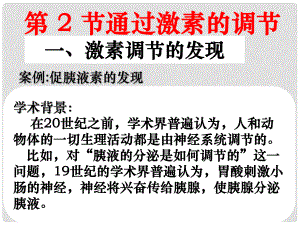 高中生物 第二章 第二節(jié) 通過激素的調(diào)節(jié)課件1 新人教版必修3