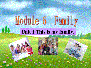 七年級(jí)英語(yǔ)Module 6 Unit1 This is my family 課件外研版