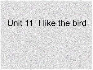 三年級英語上冊 Unit11 I like the bird課件3 （新版）湘少版