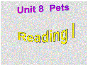 江蘇省永豐初級(jí)中學(xué)七年級(jí)英語下冊(cè) Unit 8 Pets Reading I課件 （新版）牛津版