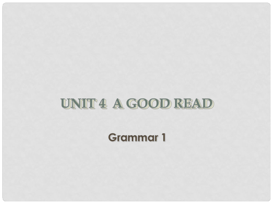 江蘇省南京市長城中學八年級英語下冊 Unit 4 A good read grammar課件2 （新版）牛津版_第1頁