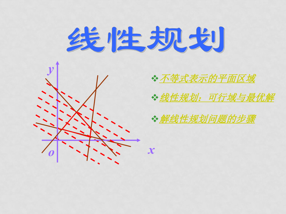 高中数学线性规划 课件 北师大版必修五_第1页