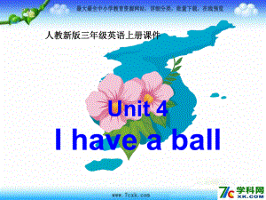 人教版精通英語三上Unit 4 I have a ballppt課件2