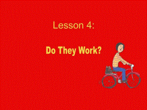 五年級英語上冊 unit1 lesson 4Do They Work課件2 冀教版