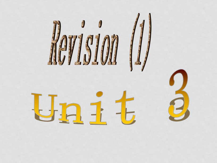 七年級英語Revision(I) Unit3課件外研版[初中起點(diǎn)]_第1頁