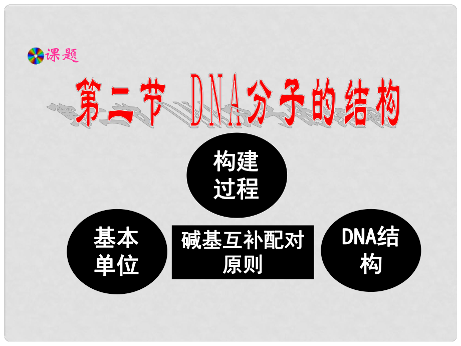 高中生物 第三章 第一節(jié) DNA分子的結(jié)構(gòu)課件 新人教版必修2_第1頁