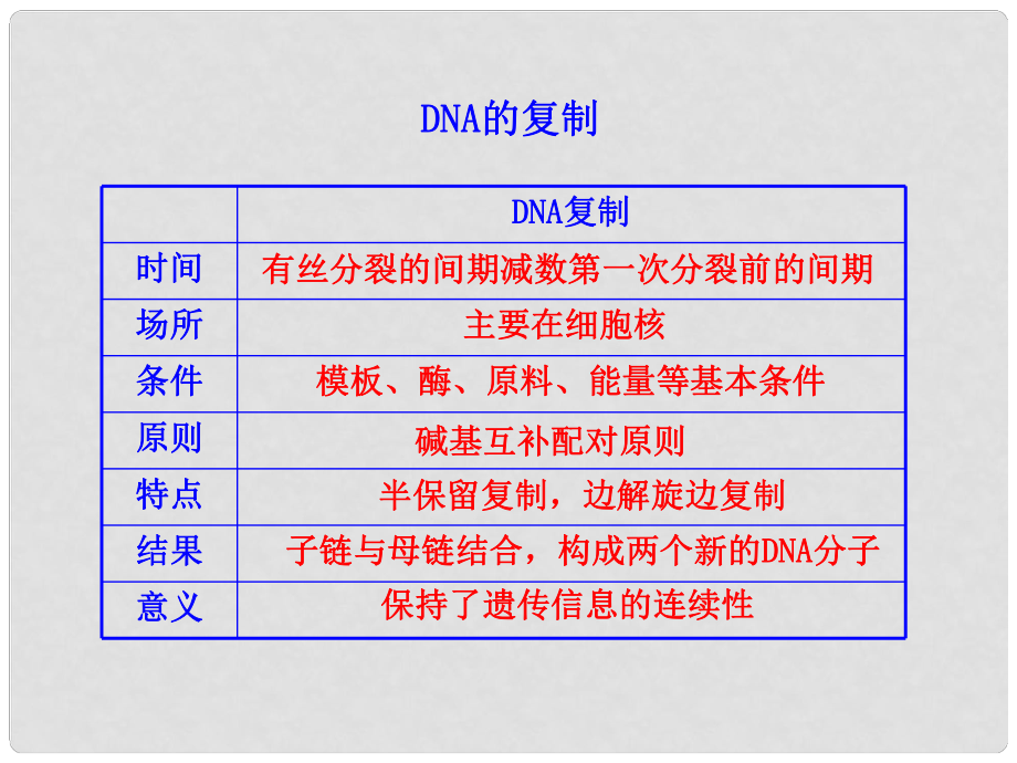 高考生物大一轮复习 知识点 DNA的复制课件_第1页