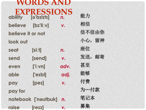 江蘇省永豐初級中學七年級英語下冊 Unit 7 Abilities課件 （新版）牛津版