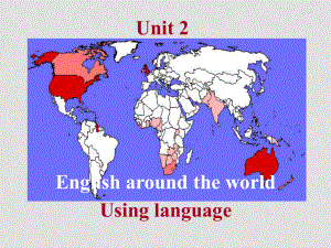 人教版英語必修1 Unit2 English around the worldPeriod 6 using language(ppt)