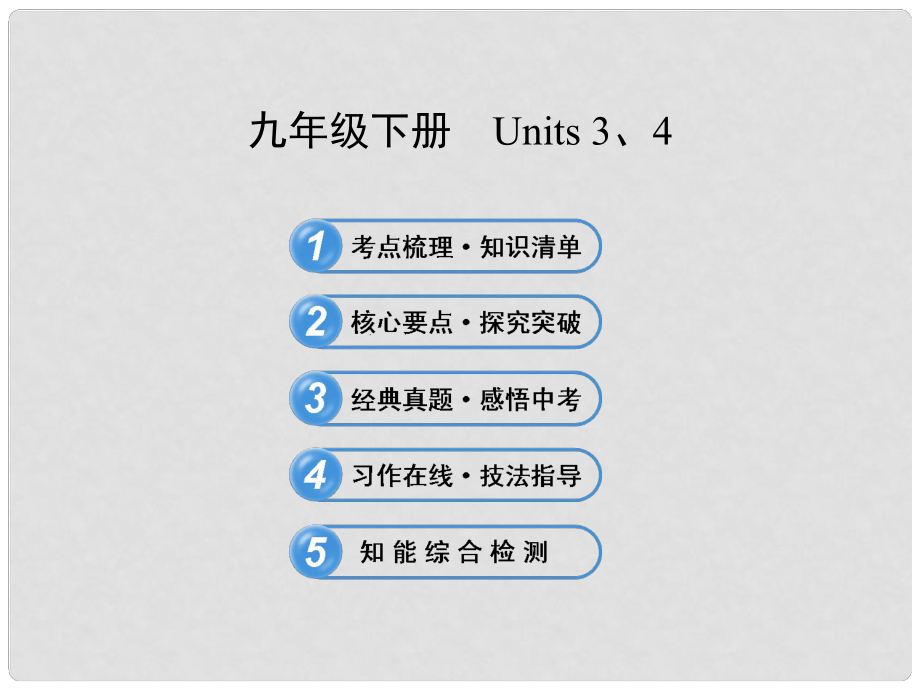 中考英語 九下 Units 34復(fù)習(xí)課件 牛津版_第1頁