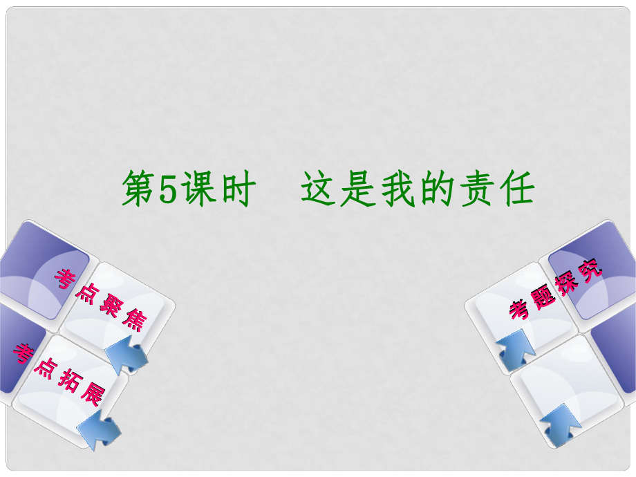 湖南省耒陽市冠湘中學九年級政治全冊 第二單元 第5課《這是我的責任》復習課件 人民版_第1頁