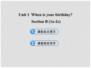 六年級英語下冊 Unit 1 When is your birthdaySection B(1a2c)課件 魯教版五四制