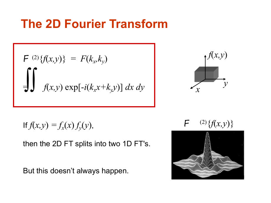 The 2D Fourier TransformDepartamento de Mtem225;tica 二维傅里叶变换省matem和天加225；_第1页