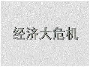 九年級(jí)歷史下冊(cè) 第二單元 第4課《經(jīng)濟(jì)大危機(jī)》課件 新人教版