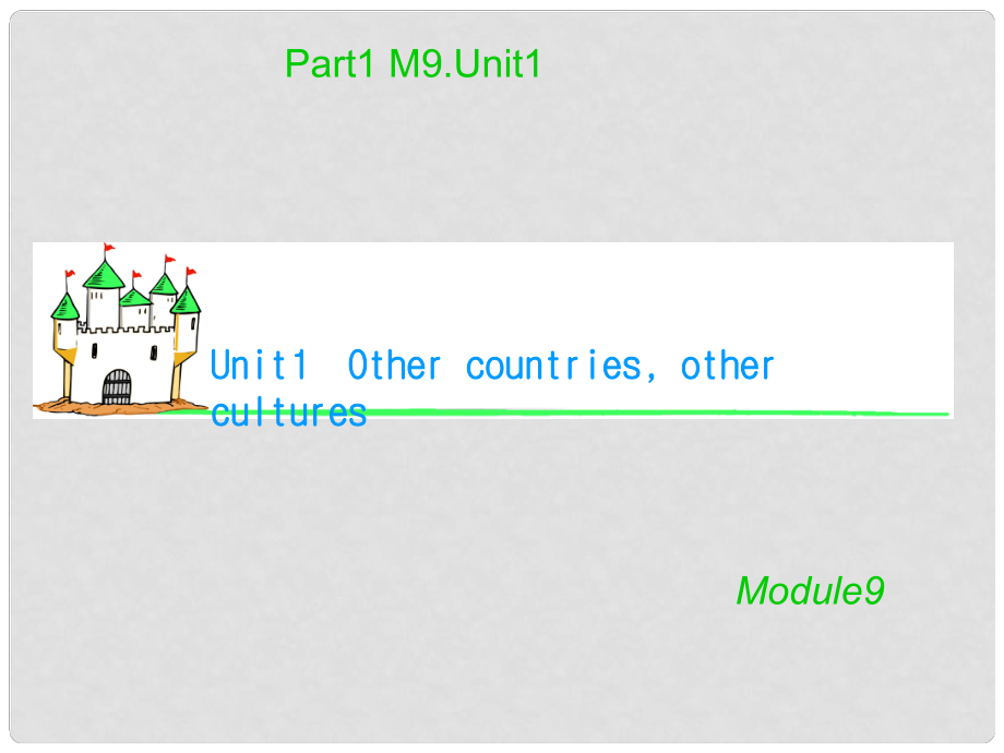 湖南省高考英語 M9 Unit 1　Other countries other cultures（1）課件 牛津譯林版_第1頁