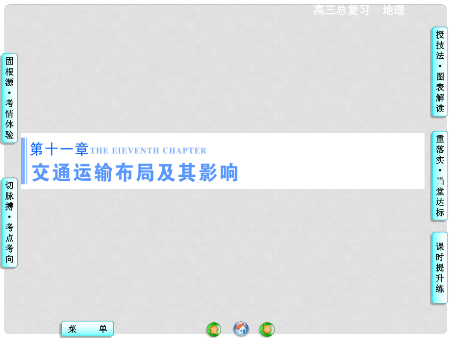 高考地理一輪總復(fù)習(xí) 第十一章 交通運(yùn)輸布局及其影響課件_第1頁(yè)