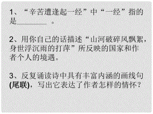 甘肅省酒泉市第三中學(xué)七年級(jí)語(yǔ)文下冊(cè) 6 過(guò)零丁洋復(fù)習(xí)課件 北師大版