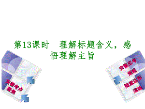 中考語(yǔ)文一輪復(fù)習(xí) 第2篇 現(xiàn)代文閱讀 第13課時(shí) 理解標(biāo)題含義感悟理解主旨課件