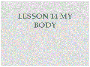 三年級英語上冊《Lesson 14 My Body》課件3 （新版）冀教版