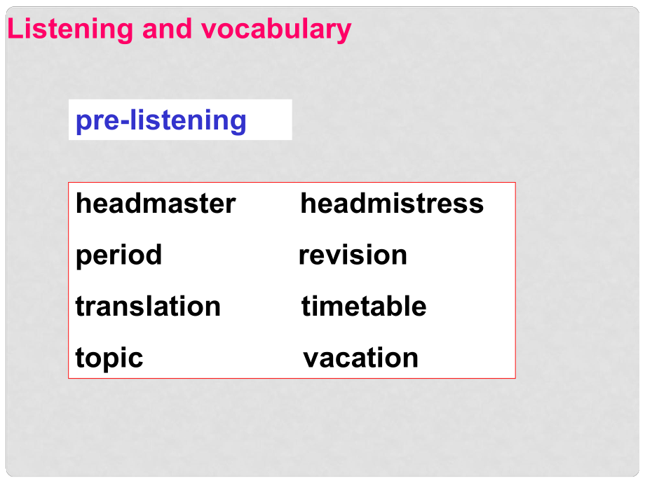 四川省成都市高中英語(yǔ)《Module2 My new teachers》listening speaking課件 外研版必修1_第1頁(yè)