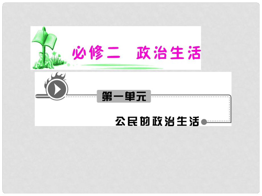 湖南省高考政治復(fù)習(xí) 第1單元第2課第4框 民主監(jiān)督 守望公共家園課件 新人教版必修2_第1頁
