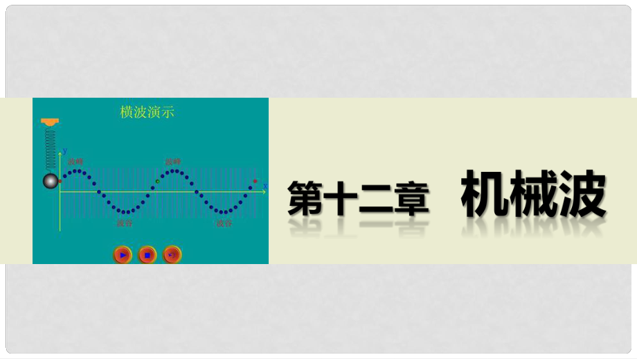 高中物理 第十二章 機(jī)械波 章末總結(jié)課件 新人教版選修34_第1頁(yè)