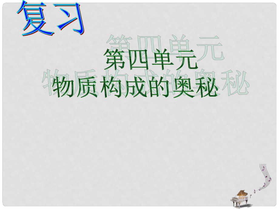 江蘇省宿遷市泗洪縣四河中學(xué)九年級化學(xué)上冊《第四單元 物質(zhì)構(gòu)成的奧秘》課件 （新版）新人教版_第1頁