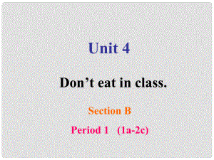湖南省長(zhǎng)沙市雨花區(qū)井灣子中學(xué)七年級(jí)英語下冊(cè) Unit 4 Don’t eat in class課件3 （新版）人教新目標(biāo)版