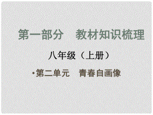 安徽省中考政治總復(fù)習(xí) 第一部分 教材知識梳理 八上 第二單元 青自畫像課件 人民版