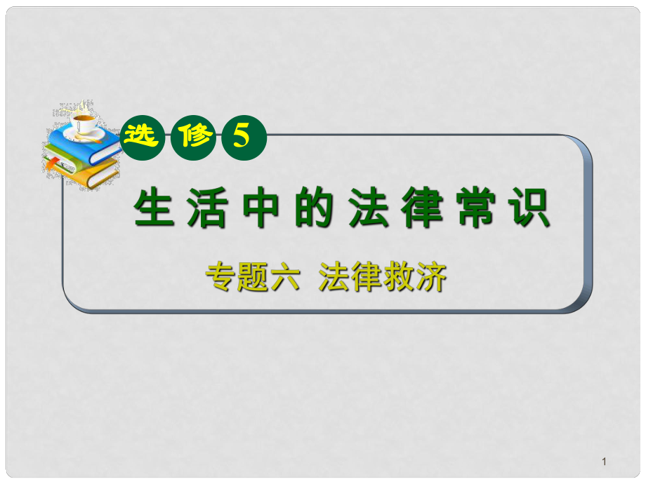 山西省高考政治复习 专题6 法律救济课件 新人教版选修5_第1页