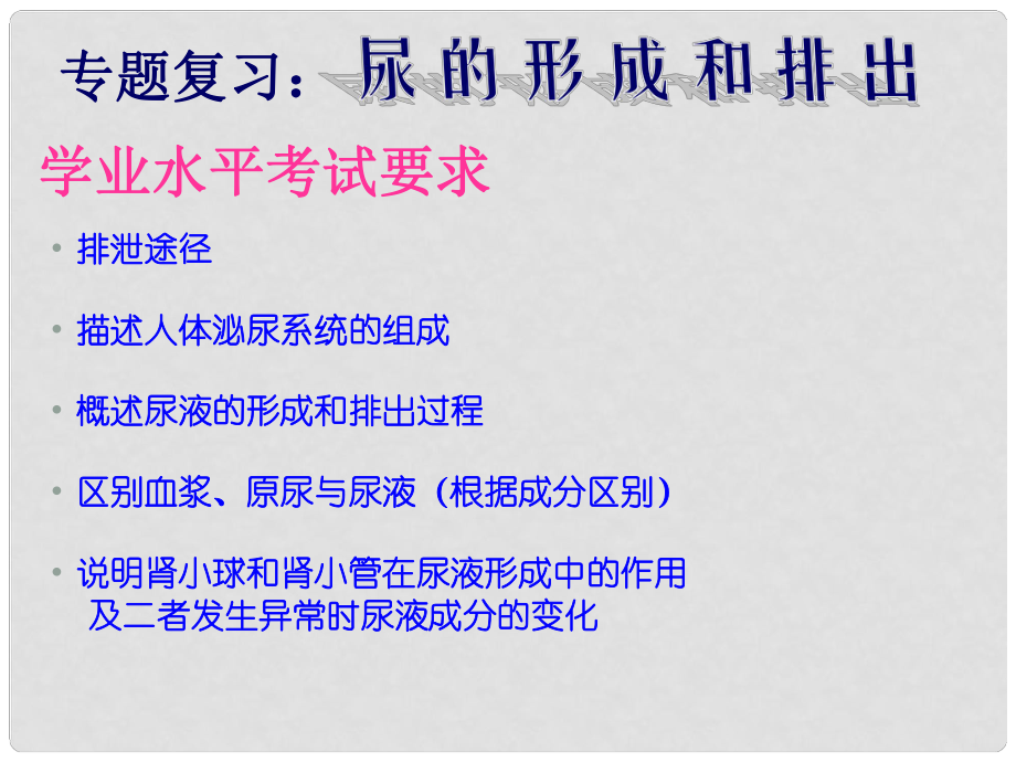 山东省淄博市临淄区第八中学七年级生物下册 第五章 第一节 尿的形成与排出课件2 新人教版_第1页