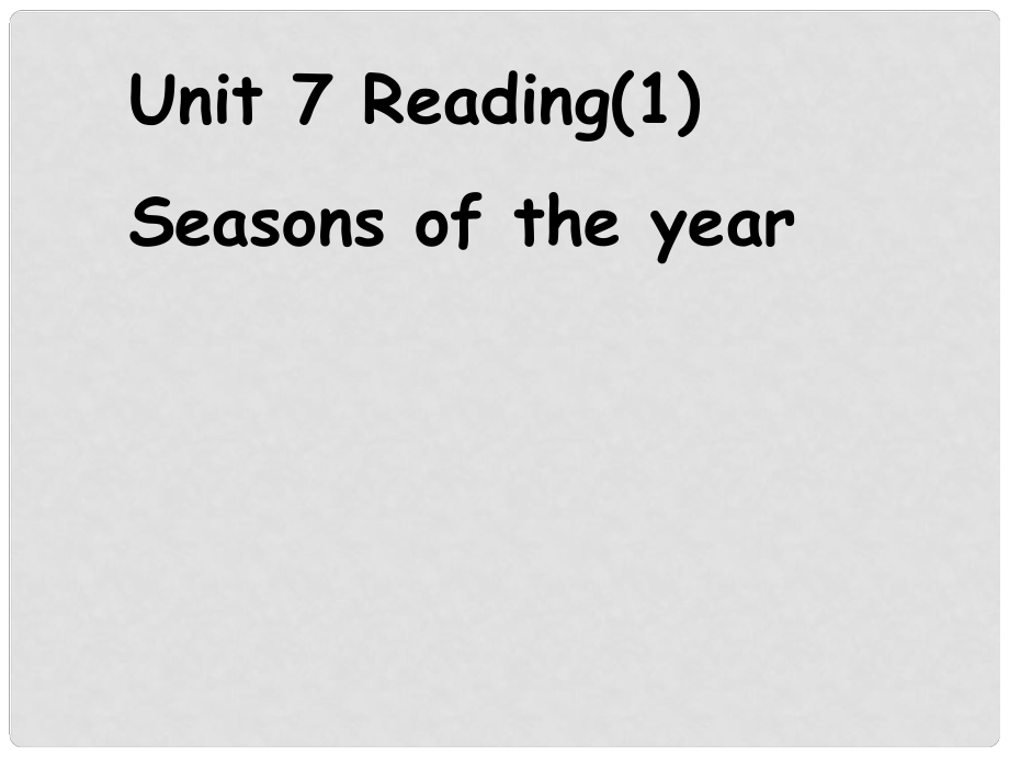 江蘇省句容市后白中學(xué)八年級(jí)英語(yǔ)上冊(cè) Unit 7 Seasons知識(shí)梳理課件3 （新版）牛津版_第1頁(yè)