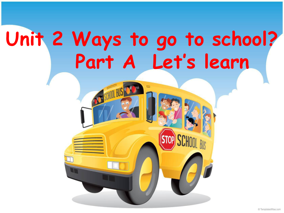 人教PEP版英語(yǔ)六上Unit 2 Ways to go to schoolppt課件5_第1頁(yè)