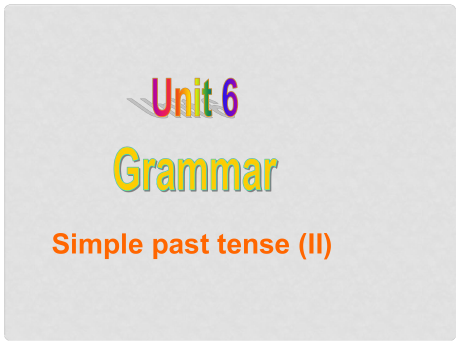 江蘇省東?？h橫溝中學七年級英語下冊 Unit 6 Outdoor fun Grammar課件 （新版）牛津版_第1頁