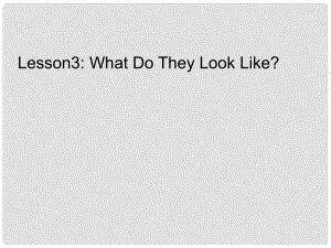 五年級英語上冊《Lesson 3 What Do They Do》課件1 冀教版