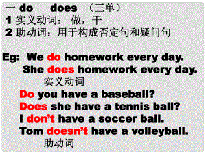 山東省鄒平縣實(shí)驗(yàn)中學(xué)七年級英語上冊 Unit 5 Do have a soccer ball單詞講解課件1 （新版）人教新目標(biāo)版