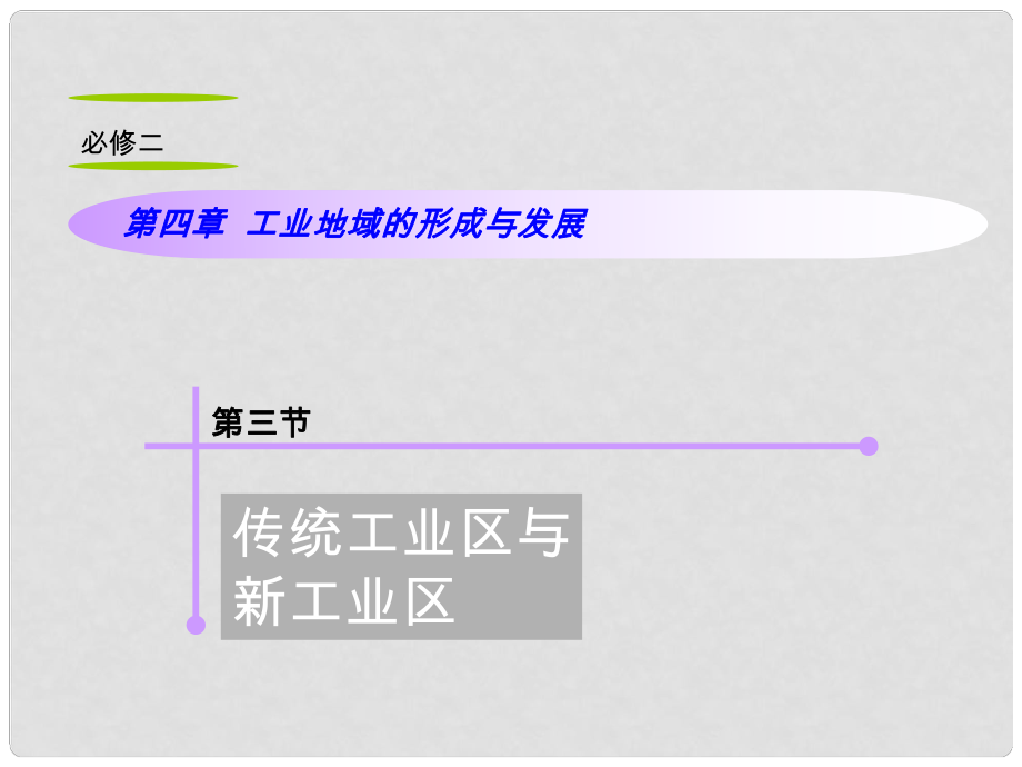 山西省高考地理復習 第4章 第3節(jié)傳統(tǒng)工業(yè)區(qū)與新工業(yè)區(qū)課件 新人教版必修2_第1頁