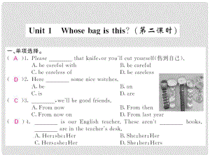 七年級(jí)英語(yǔ)下冊(cè) Module 1 Lost and found Unit 1 Whose bag is this（第2課時(shí)）課件 （新版）外研版