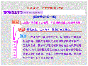 高考?xì)v史一輪復(fù)習(xí) 第四課時(shí) 古代的經(jīng)濟(jì)政策課件 新人教版必修1