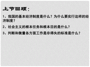 山東省高密市銀鷹文昌中學(xué)九年級政治全冊 4.2 切好蛋糕 共同富裕課件 魯教版