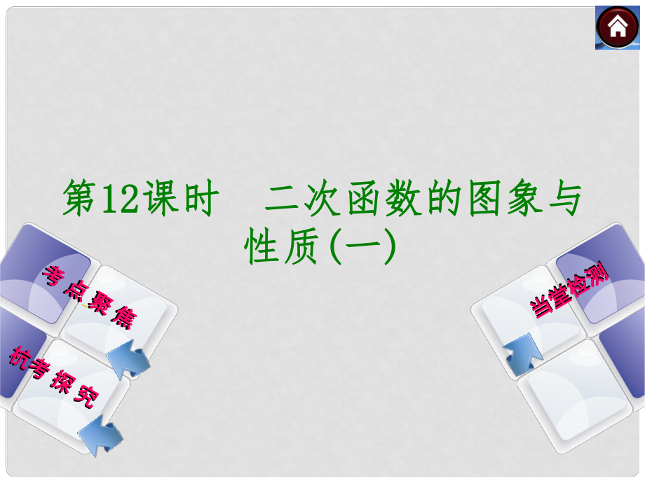 中考數(shù)學(xué)總復(fù)習(xí) 第12課時 二次函數(shù)的圖象與性質(zhì)（一）課件 浙教版_第1頁