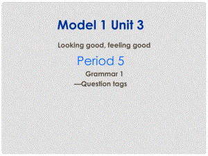 江蘇省高中英語 Unit3 Looking goodfeeling good Grammar課件2 牛津譯林版必修1